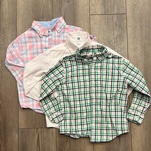 Janie and Jack Boys Plaid Button-Down Shirts - Size 4T